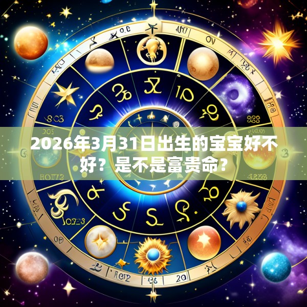 2026年3月31日出生的宝宝好不好?是不是富贵命?