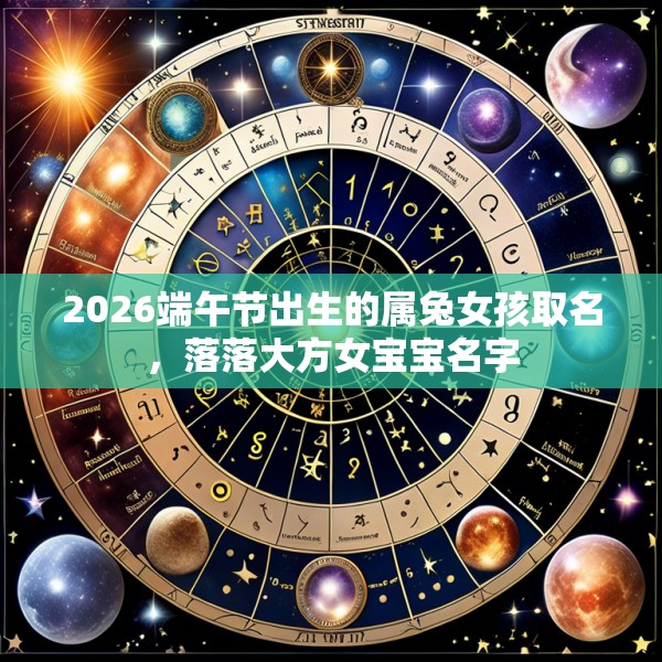 2026端午节出生的属兔女孩取名，落落大方女宝宝名字
