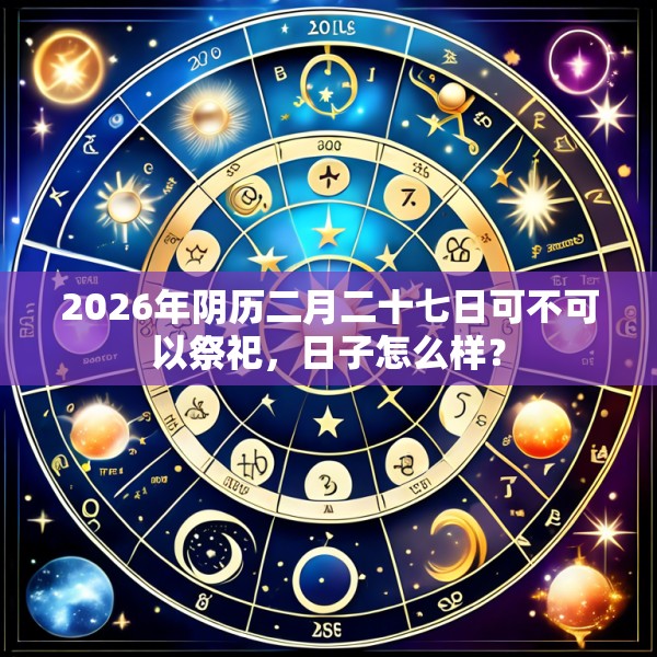 2026年阴历二月二十七日可不可以祭祀，日子怎么样？