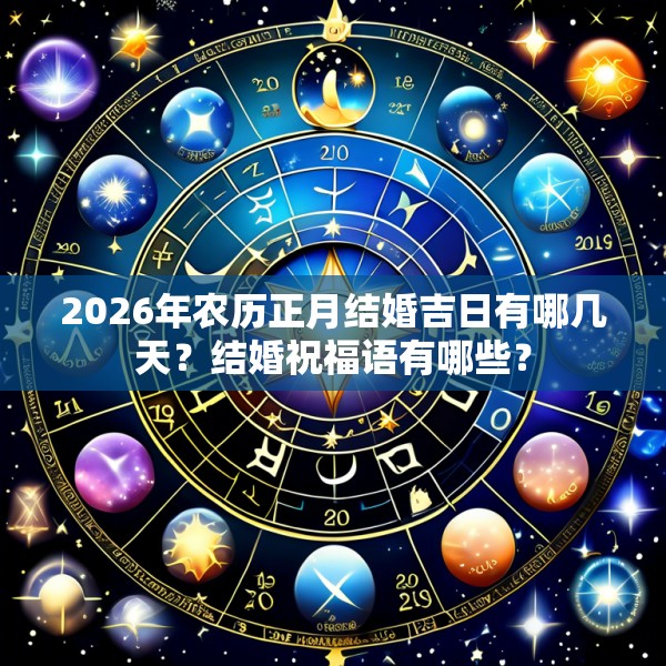 2026年农历正月结婚吉日有哪几天？结婚祝福语有哪些？