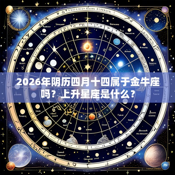 2026年阴历四月十四属于金牛座吗？上升星座是什么？
