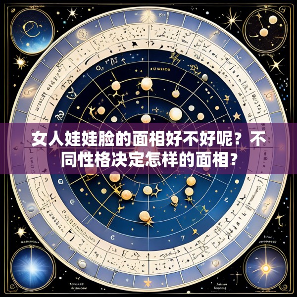 女人娃娃脸的面相好不好呢?不同性格决定怎样的面相?