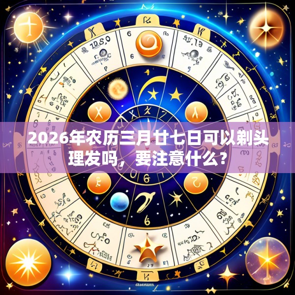 2026年农历三月廿七日可以剃头理发吗，要注意什么？