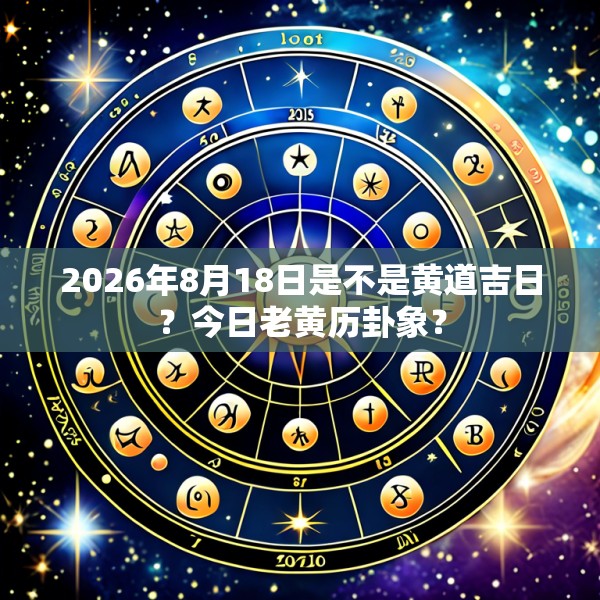 2026年8月18日是不是黄道吉日？今日老黄历卦象？
