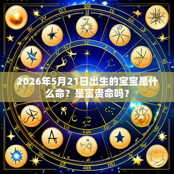 2026年5月21日出生的宝宝是什么命？是富贵命吗？