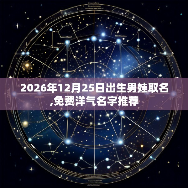 2026年12月25日出生男娃取名,免费洋气名字推荐