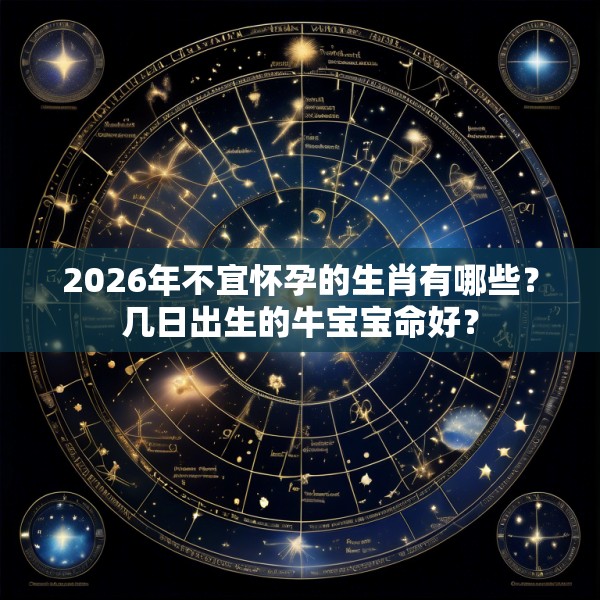 2026年不宜怀孕的生肖有哪些？几日出生的牛宝宝命好？
