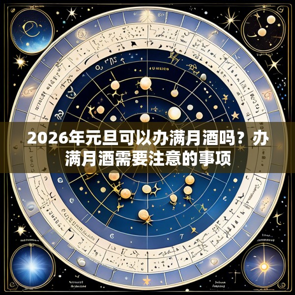 2026年元旦可以办满月酒吗?办满月酒需要注意的事项