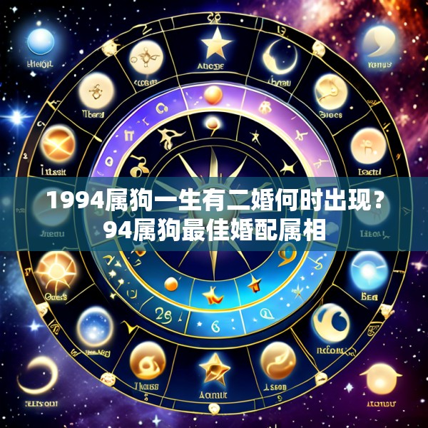 1994属狗一生有二婚何时出现?94属狗最佳婚配属相