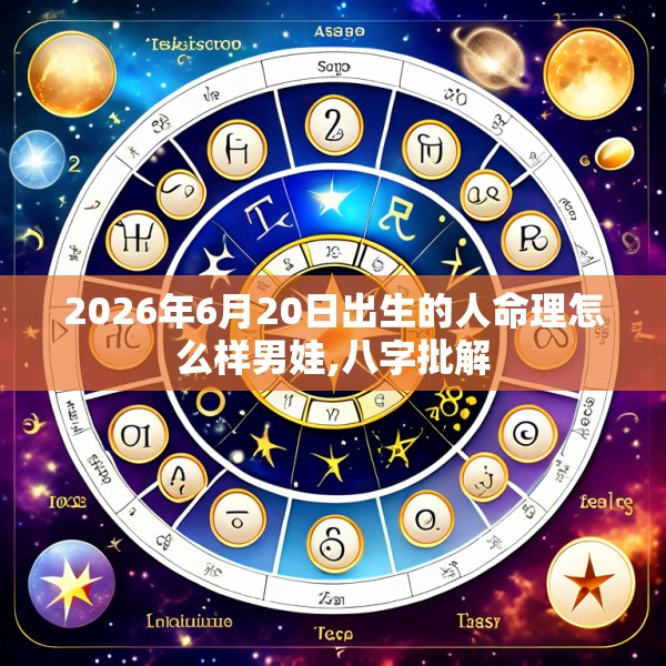 2026年6月20日出生的人命理怎么样男娃,八字批解