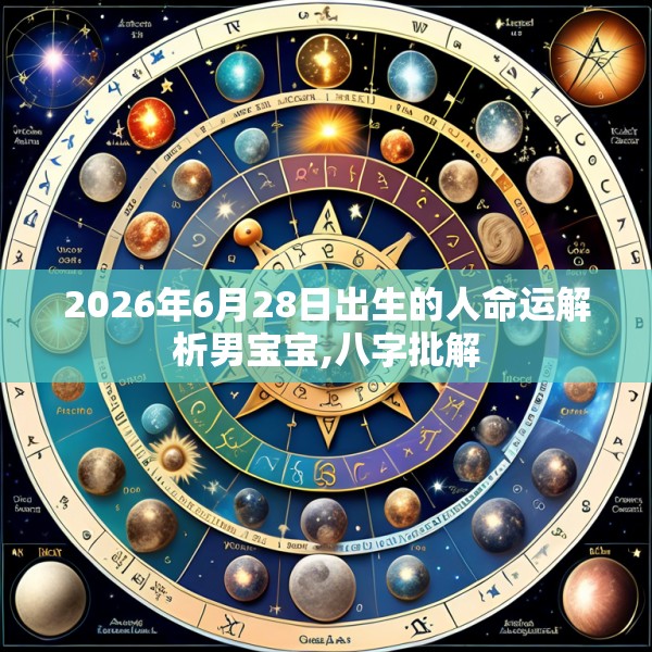 2026年6月28日出生的人命运解析男宝宝,八字批解