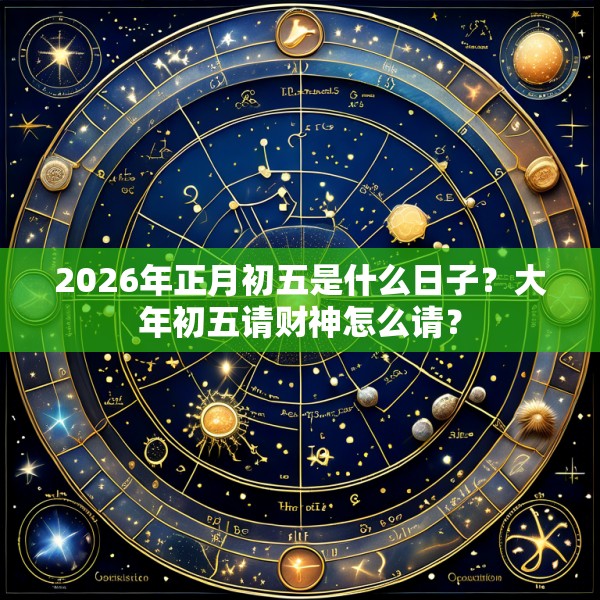2026年正月初五是什么日子？大年初五请财神怎么请？