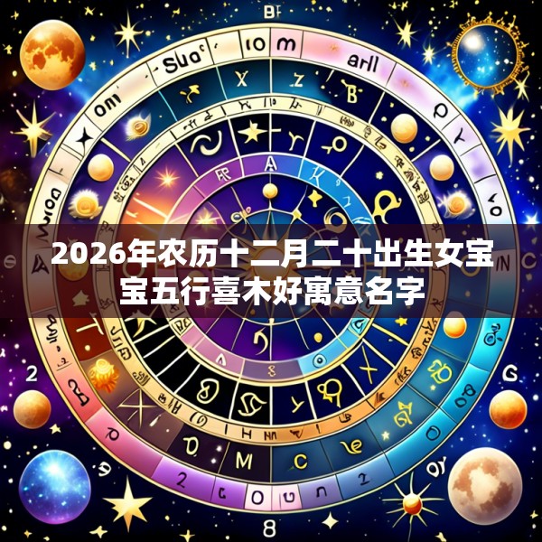 2026年农历十二月二十出生女宝宝五行喜木好寓意名字