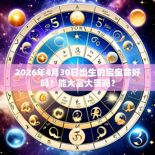 2026年4月30日出生的宝宝命好吗？能大富大贵吗？