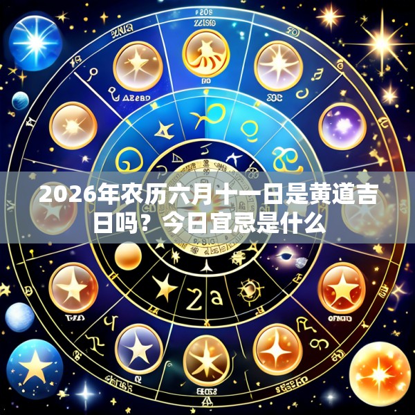 2026年农历六月十一日是黄道吉日吗？今日宜忌是什么