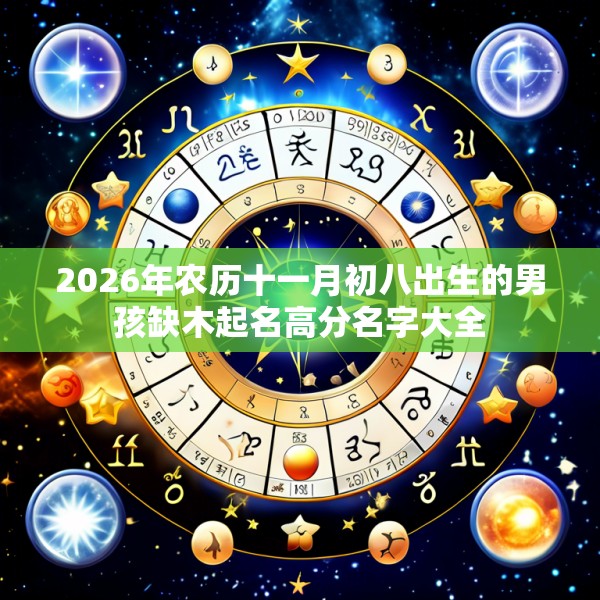 2026年农历十一月初八出生的男孩缺木起名高分名字大全