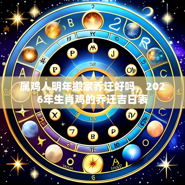 属鸡人明年搬家乔迁好吗，2026年生肖鸡的乔迁吉日表