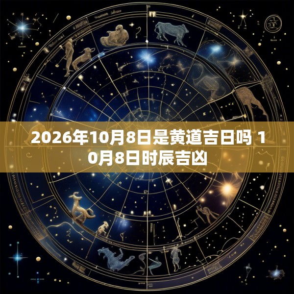 2026年10月8日是黄道吉日吗 10月8日时辰吉凶