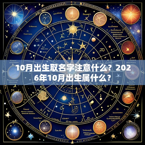10月出生取名字注意什么?2026年10月出生属什么?