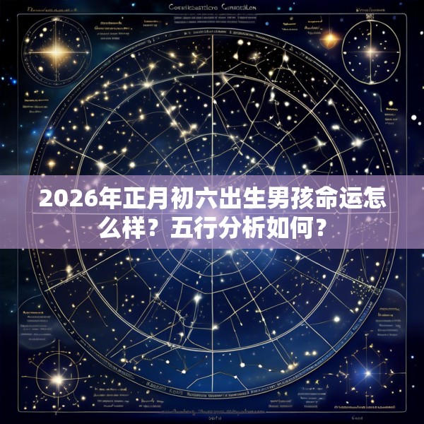 2026年正月初六出生男孩命运怎么样?五行分析如何?