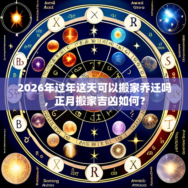 2026年过年这天可以搬家乔迁吗，正月搬家吉凶如何？