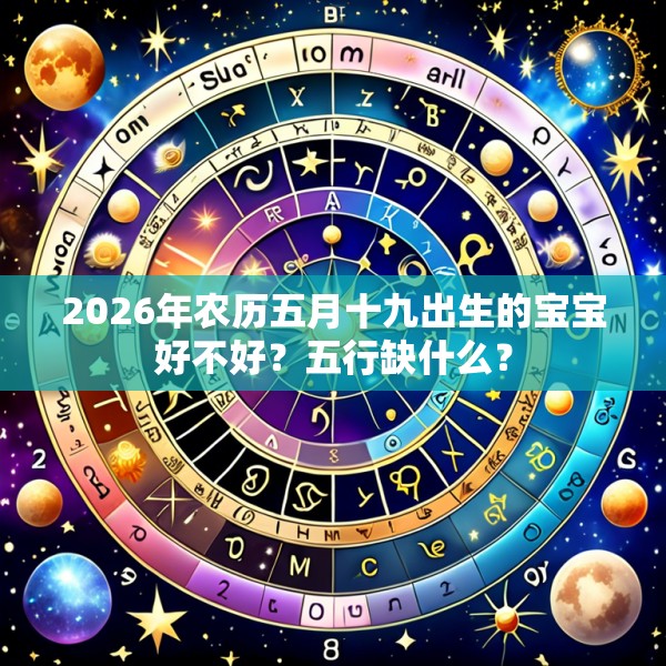 2026年农历五月十九出生的宝宝好不好？五行缺什么？