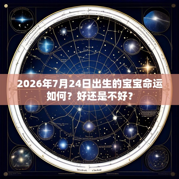 2026年7月24日出生的宝宝命运如何？好还是不好？