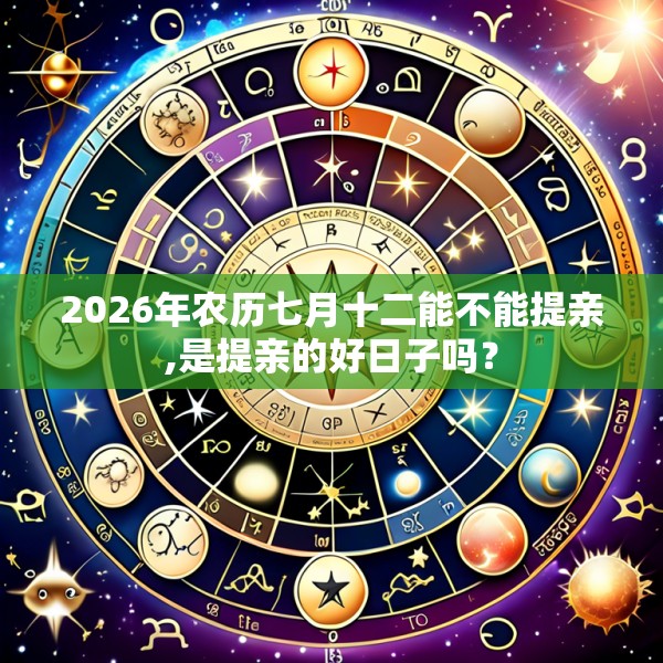 2026年农历七月十二能不能提亲,是提亲的好日子吗?