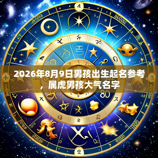 2026年8月9日男孩出生起名参考，属虎男孩大气名字