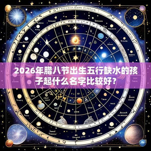 2026年腊八节出生五行缺水的孩子起什么名字比较好？