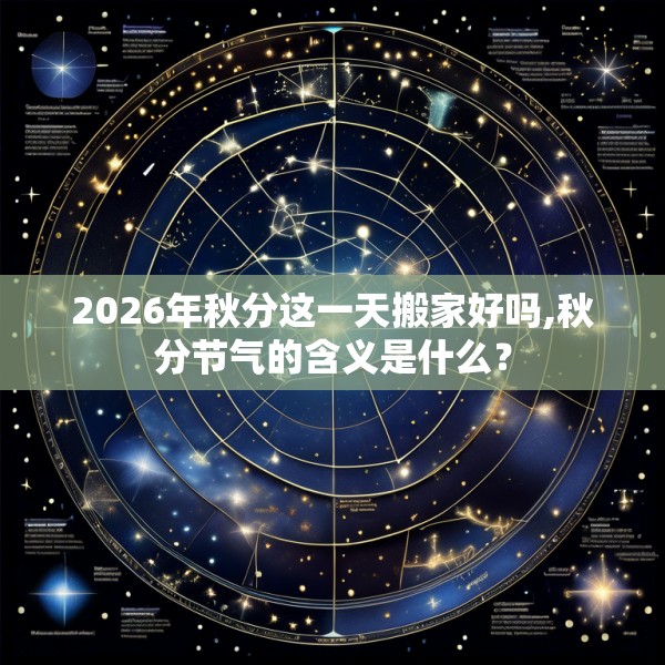 2026年秋分这一天搬家好吗,秋分节气的含义是什么？