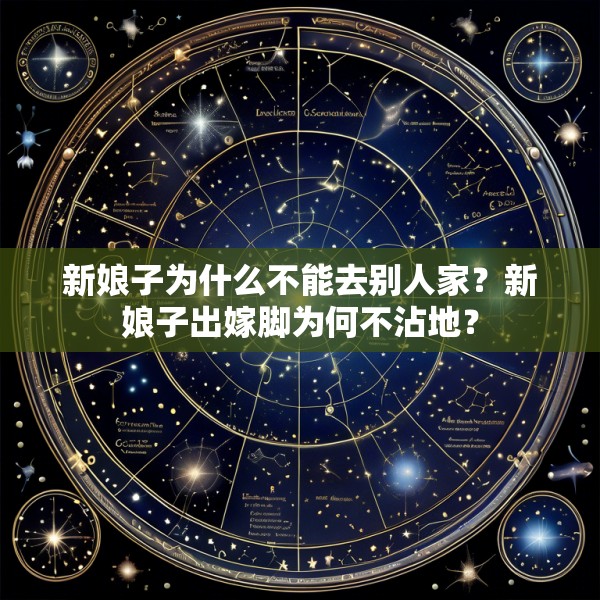 新娘子为什么不能去别人家?新娘子出嫁脚为何不沾地?