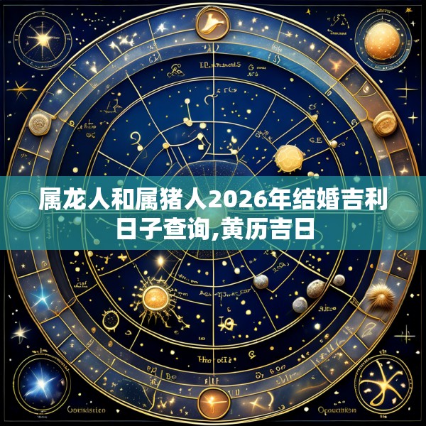 属龙人和属猪人2026年结婚吉利日子查询,黄历吉日