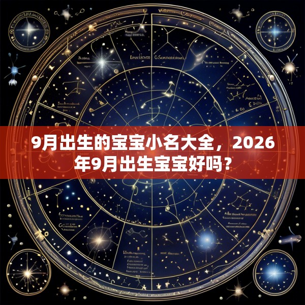 9月出生的宝宝小名大全,2026年9月出生宝宝好吗?