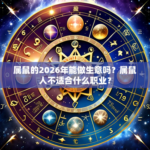 属鼠的2026年能做生意吗?属鼠人不适合什么职业?