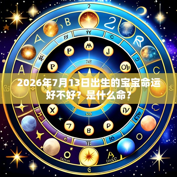 2026年7月13日出生的宝宝命运好不好？是什么命？