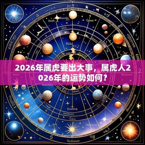 2026年属虎要出大事,属虎人2026年的运势如何?