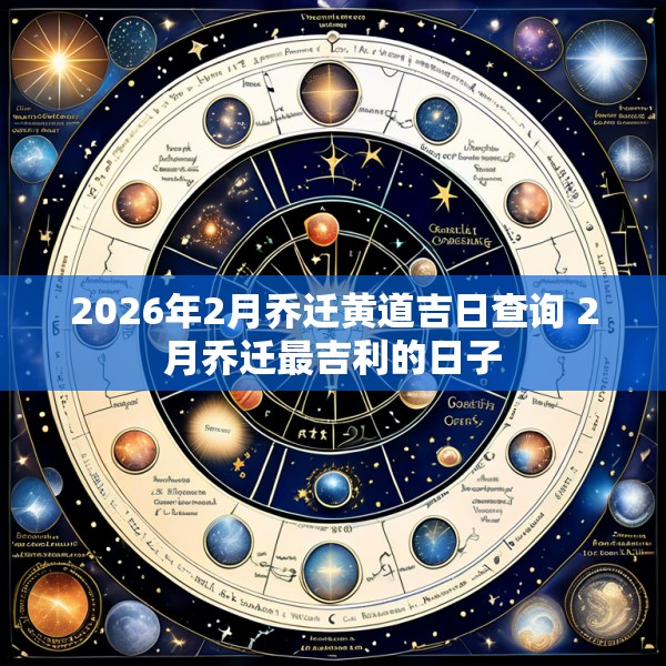2026年2月乔迁黄道吉日查询 2月乔迁最吉利的日子