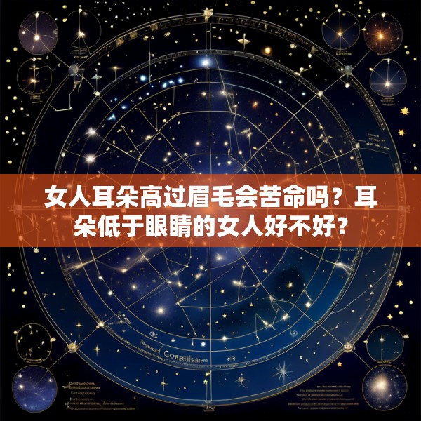 女人耳朵高过眉毛会苦命吗?耳朵低于眼睛的女人好不好?
