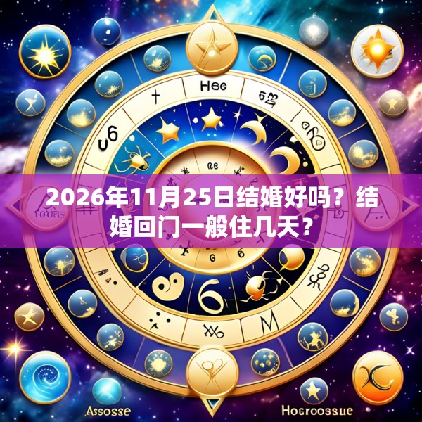 2026年11月25日结婚好吗?结婚回门一般住几天?