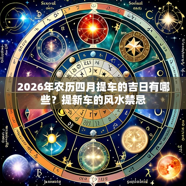 2026年农历四月提车的吉日有哪些？提新车的风水禁忌