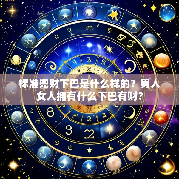 标准兜财下巴是什么样的?男人女人拥有什么下巴有财?