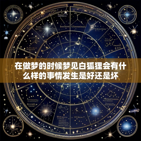 在做梦的时候梦见白狐狸会有什么样的事情发生是好还是坏