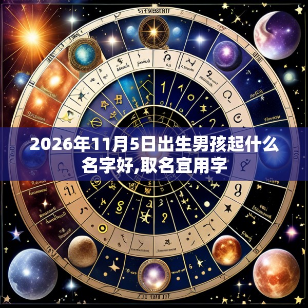 2026年11月5日出生男孩起什么名字好,取名宜用字