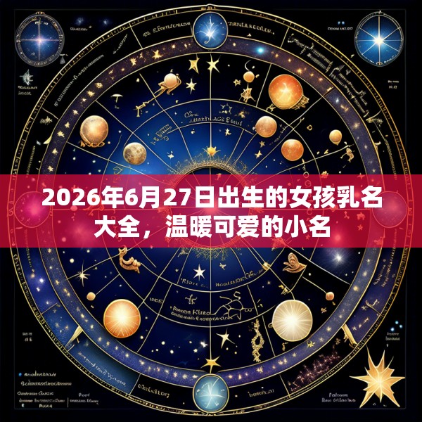 2026年6月27日出生的女孩乳名大全，温暖可爱的小名