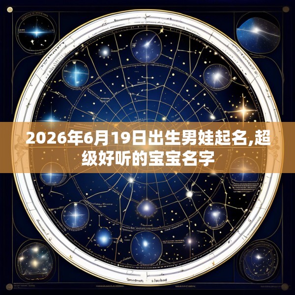 2026年6月19日出生男娃起名,超级好听的宝宝名字