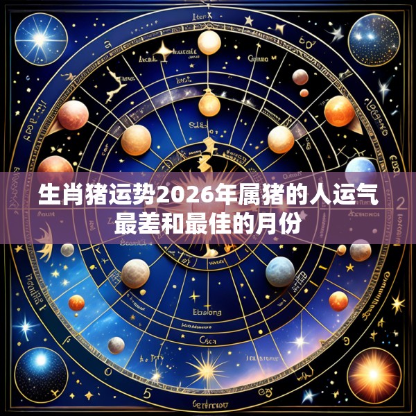 生肖猪运势2026年属猪的人运气最差和最佳的月份