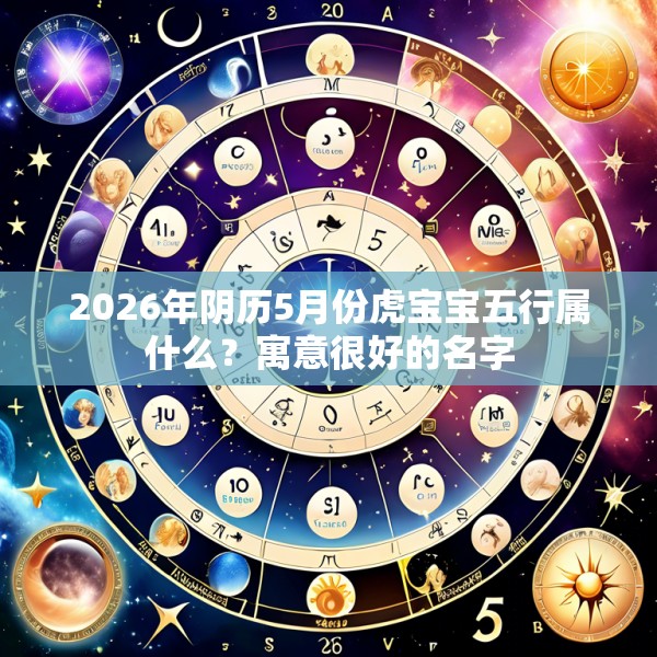 2026年阴历5月份虎宝宝五行属什么？寓意很好的名字