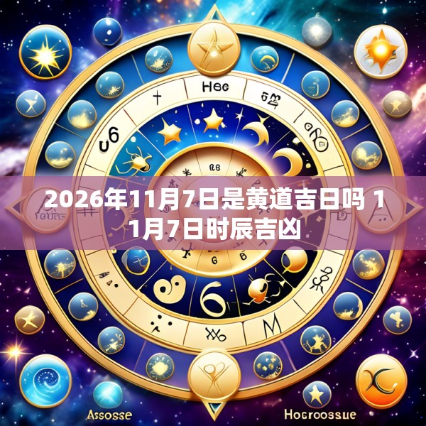 2026年11月7日是黄道吉日吗 11月7日时辰吉凶