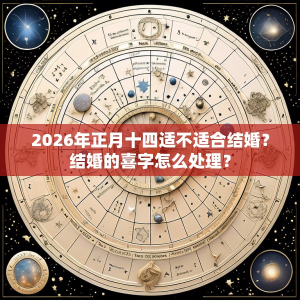2026年正月十四适不适合结婚？结婚的喜字怎么处理？